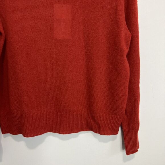 Skull Cashmere Catalina Cashmere Turtleneck Pullover Sweater in Jalapeno Size S - Picture 4 of 15